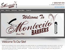 Tablet Screenshot of montecitobarbers.com